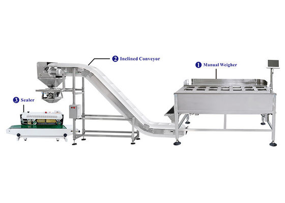 Semi Auto 4.4kw 88g 14 Head Multihead Weigher